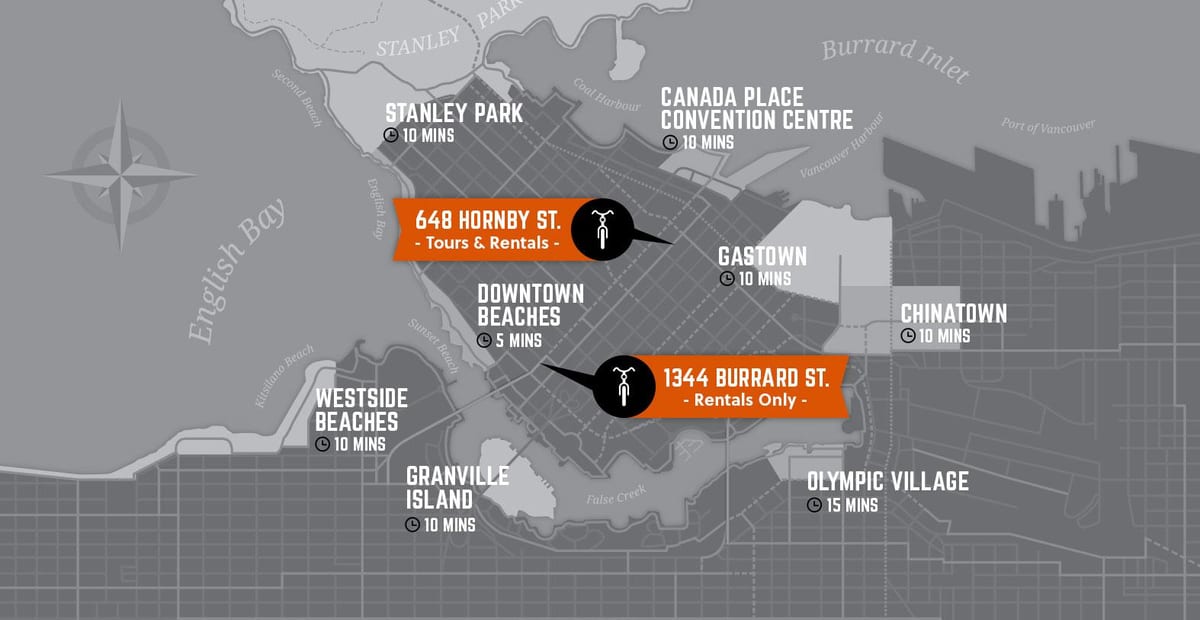 Map ciklu un rokasgrāmata vancouver island