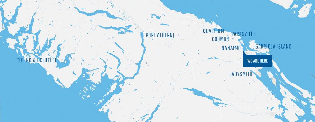 Karte coombs vancouver island 