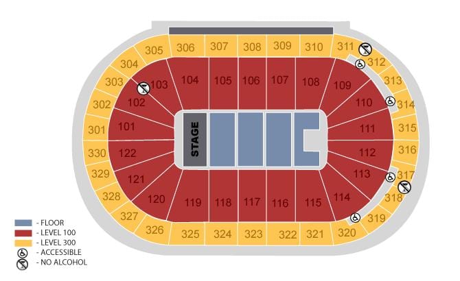 rogers arena vārtiem karte
