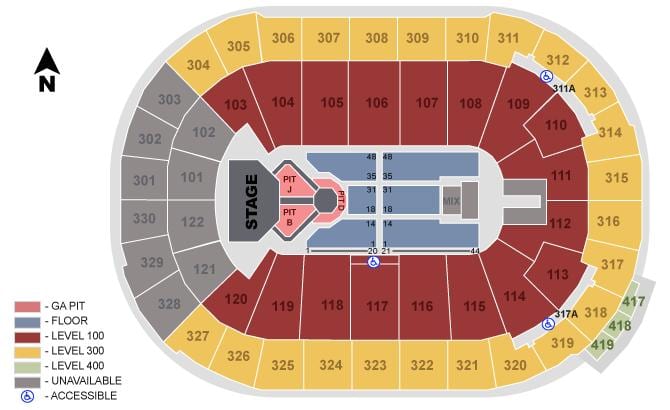 rogers arena vankūverā sēdvietu karte