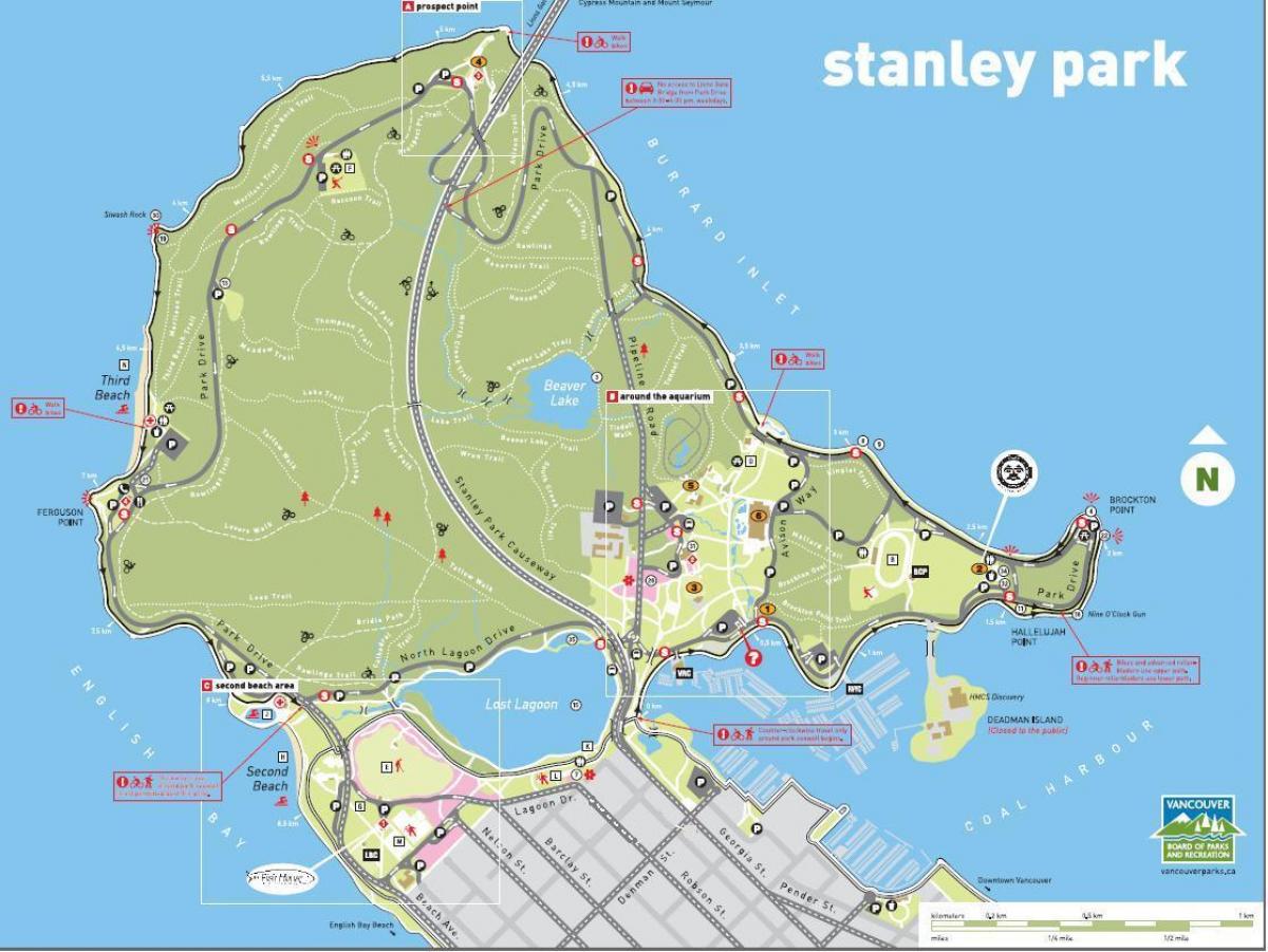 stanley park train kartē