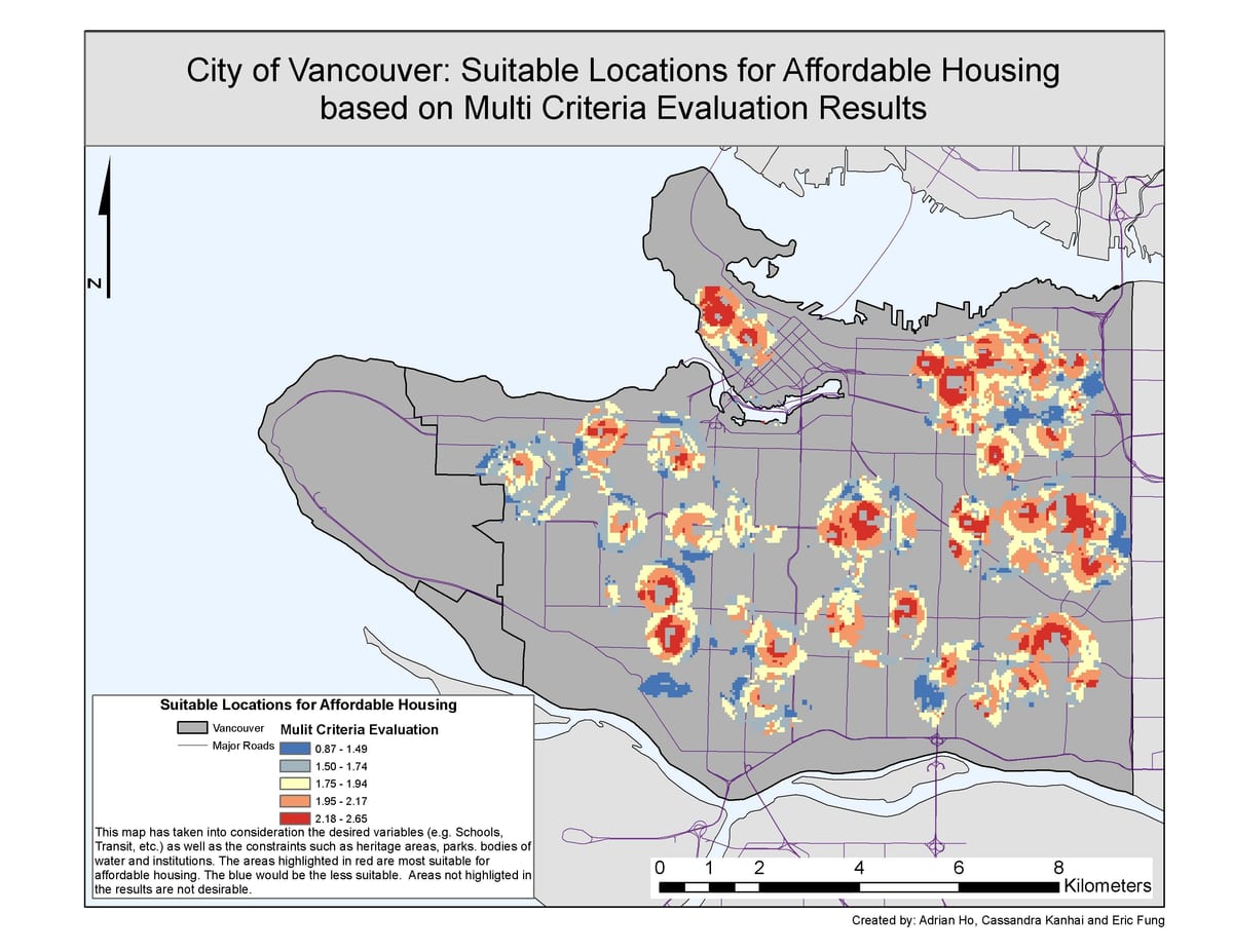 pilsētas vancouver ģis karte
