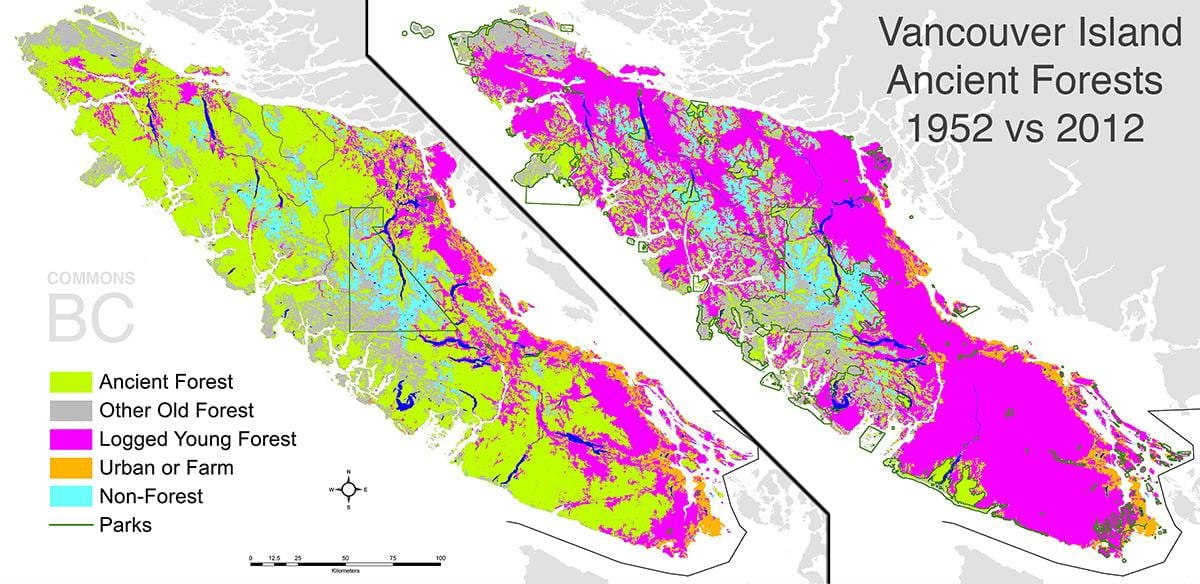 Karte vancouver island kroņa zeme