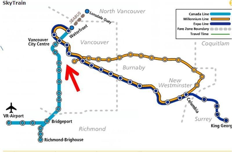 Karte vankūveras skytrain pārklājums