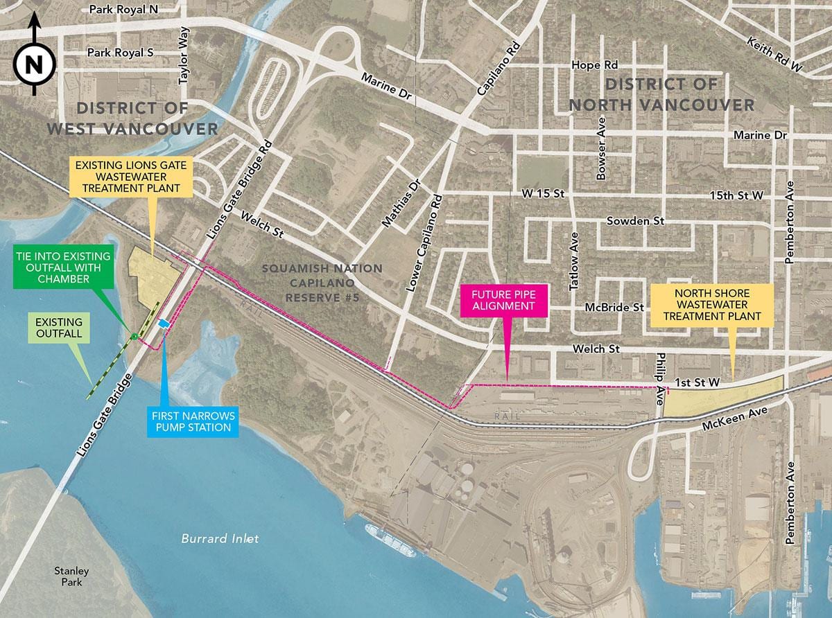 Karte west vancouver gis