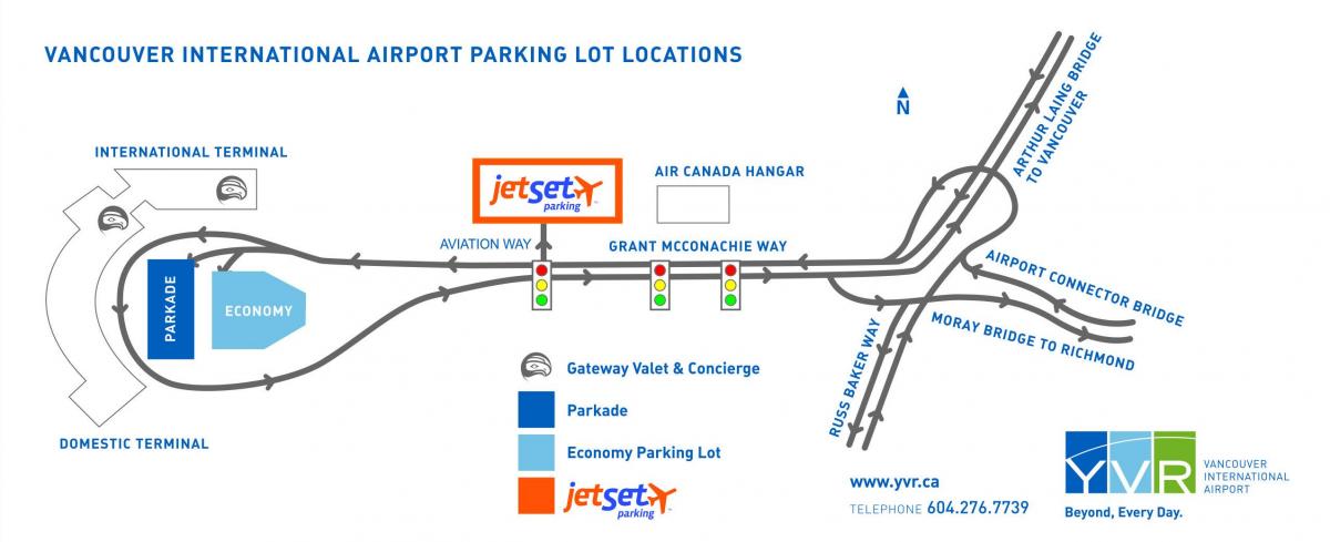 vancouver airport parking karte