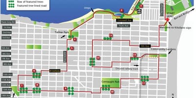 Karte kitsilano vankūverā