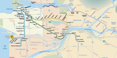 Karte metro vancouver jomā