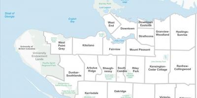 Vancouver nekustamo īpašumu kartē