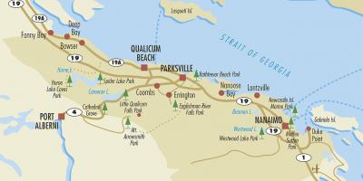 Karte parksville vancouver island