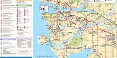 Karte lielāku vancouver bc