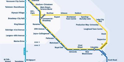 Karte vancouver bc dzelzceļa stacijas
