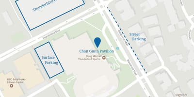 Downtown vancouver autostāvvieta kartē