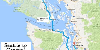 Karte vancouver island ceļu ceļojums