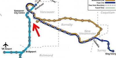 Karte vankūveras skytrain pārklājums