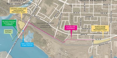 Karte west vancouver gis